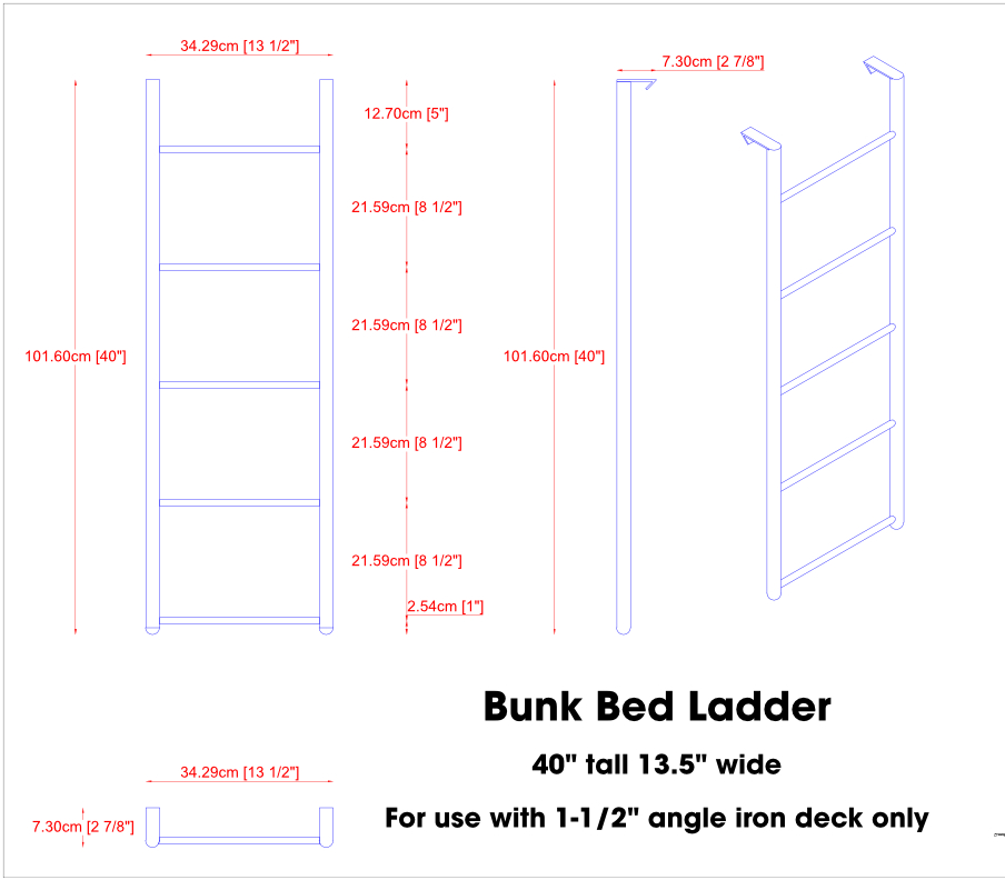 Ladder - for bunk bed - Dims
