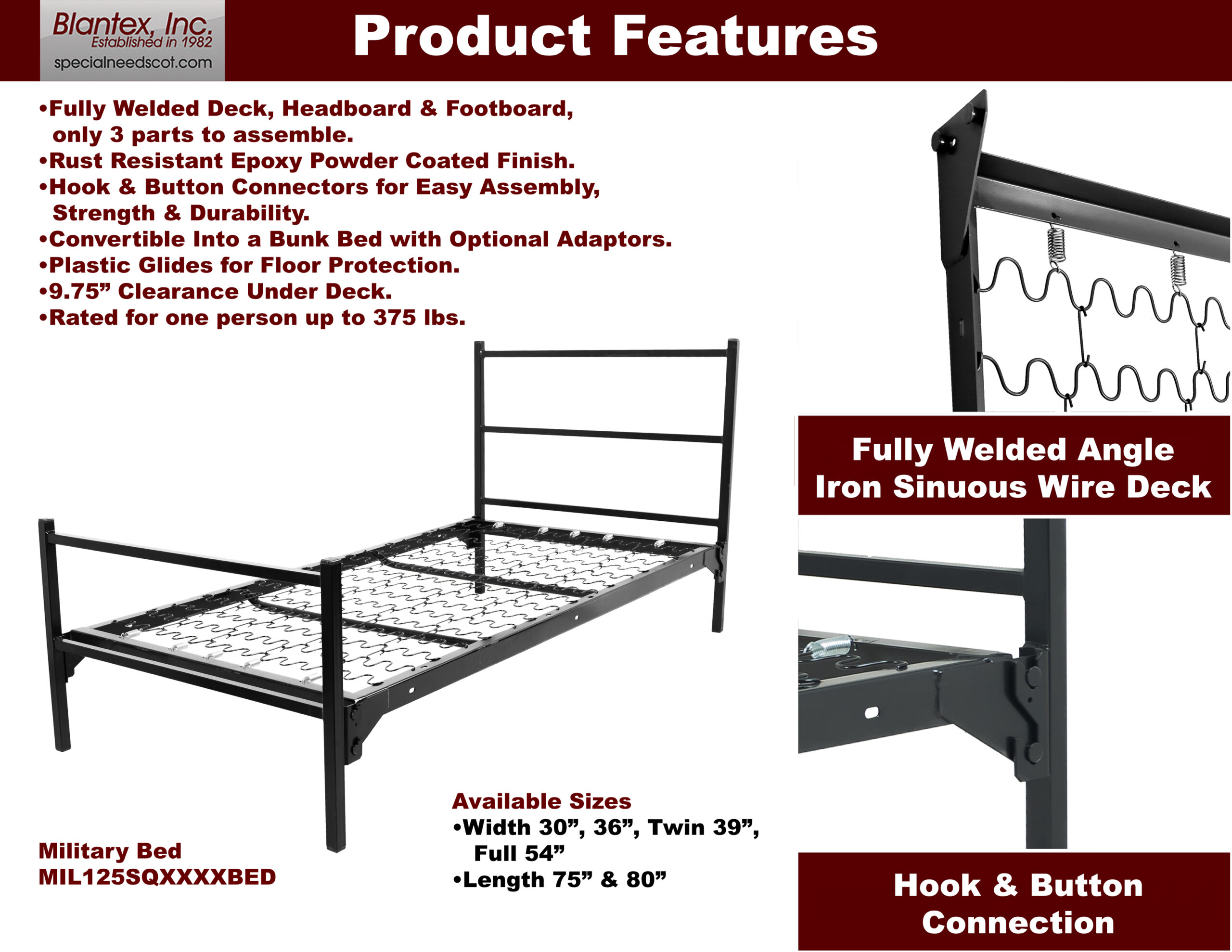 MIL125SQXXXXBED-Features