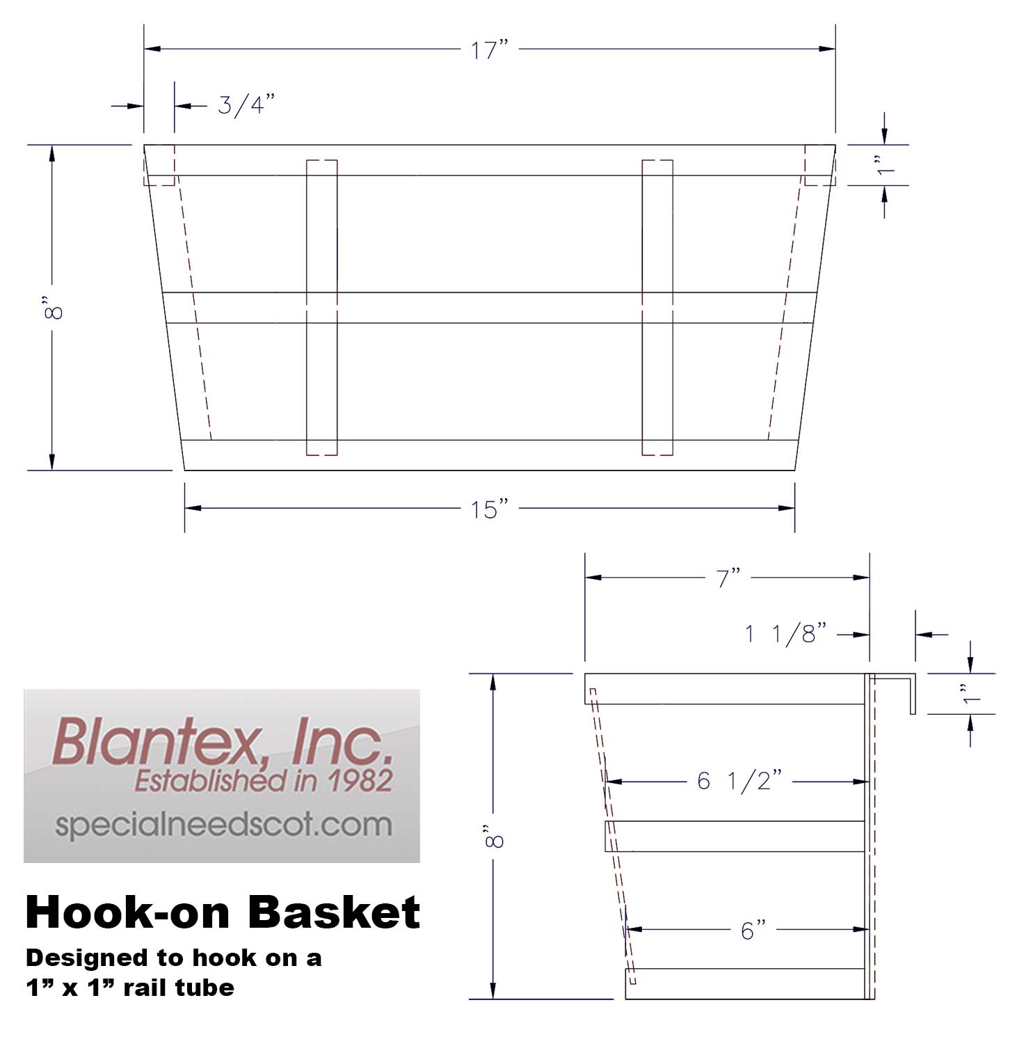 Hook-on Basket- Dims